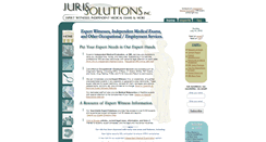 Desktop Screenshot of jurissolutions.com